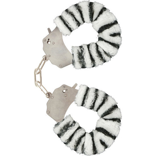 Toyjoy Furry Fun Cuffs Bondage Zebra | Niks.fi verkkokauppa