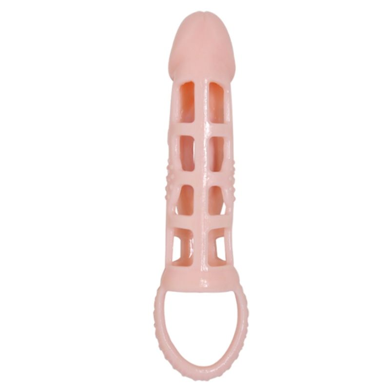 Baile Penis Extender Cover With Vibration And Natural Strap 13.5 Cm | Niks.fi verkkokauppa
