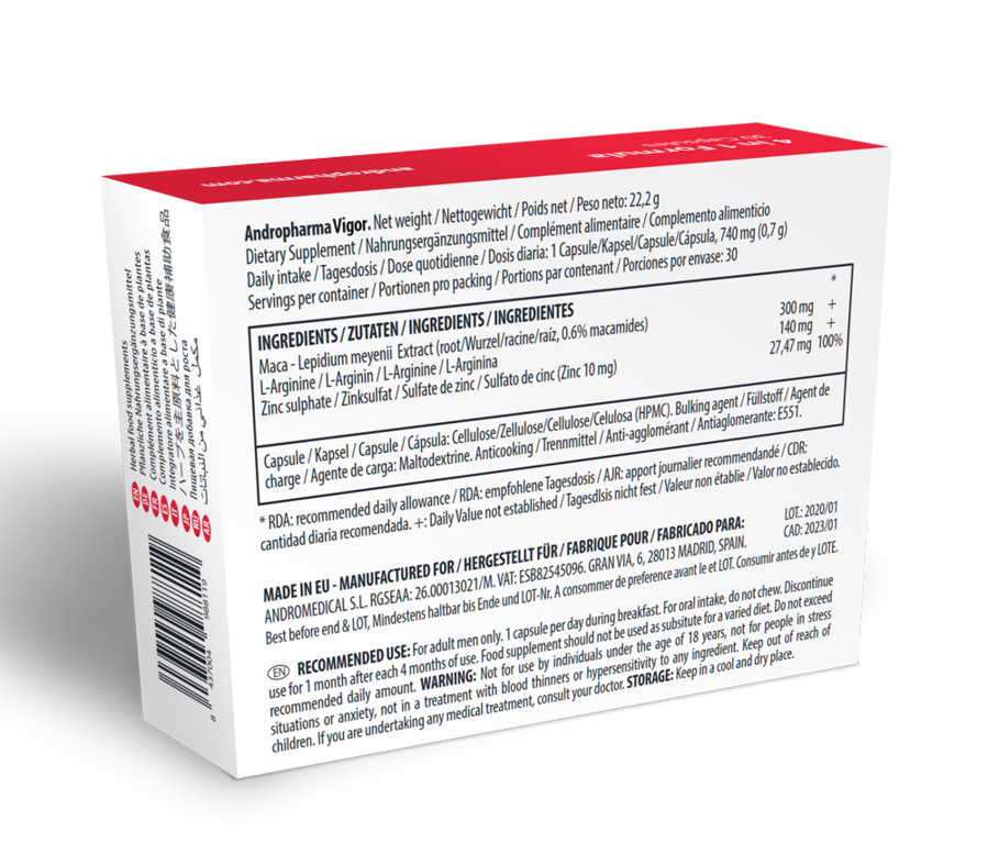 Andropharma Vigor Libido Enhancing Supplement | Niks.fi verkkokauppa