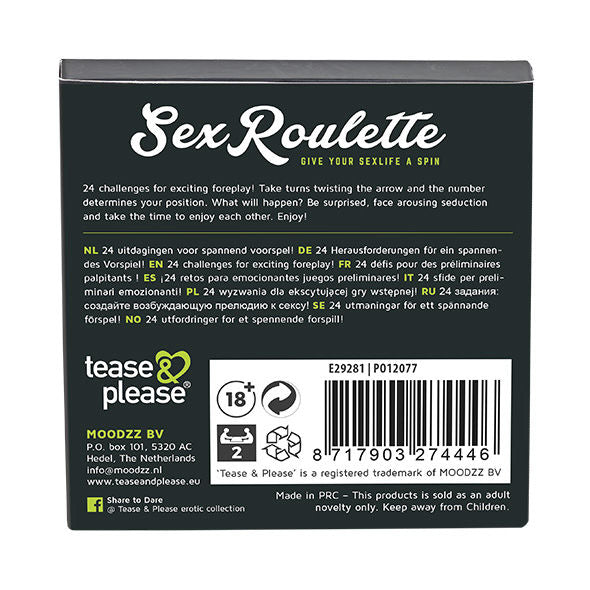 Tease & Please Sex Roulette Foreplay | Niks.fi verkkokauppa