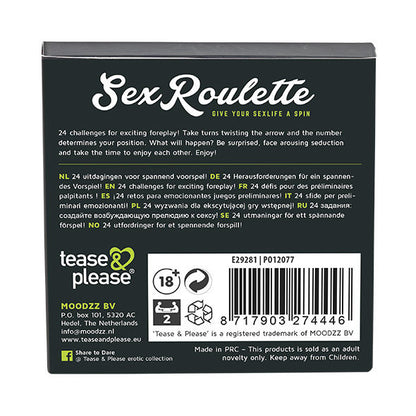 Tease & Please Sex Roulette Foreplay | Niks.fi verkkokauppa