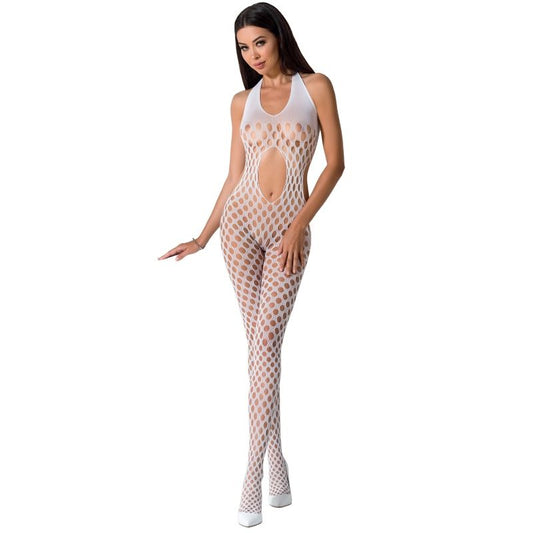 Passion Woman Bs065 White Bodystocking One Size | Niks.fi verkkokauppa
