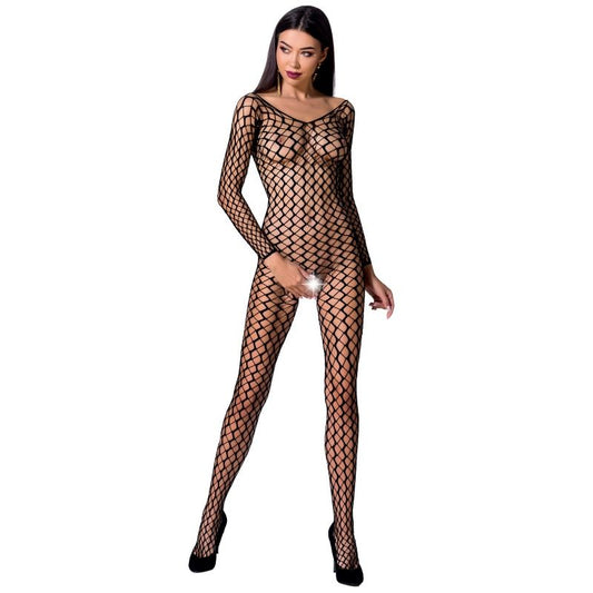 Passion Woman Bs068 Bodystocking Black One Size | Niks.fi verkkokauppa