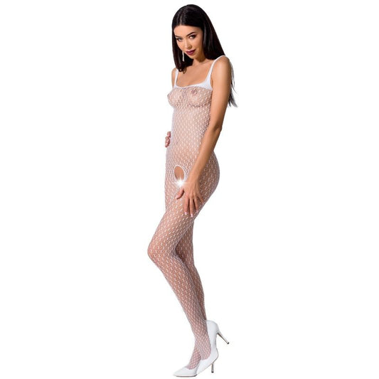 Passion Woman Bs071 White Bodystocking One Size | Niks.fi verkkokauppa