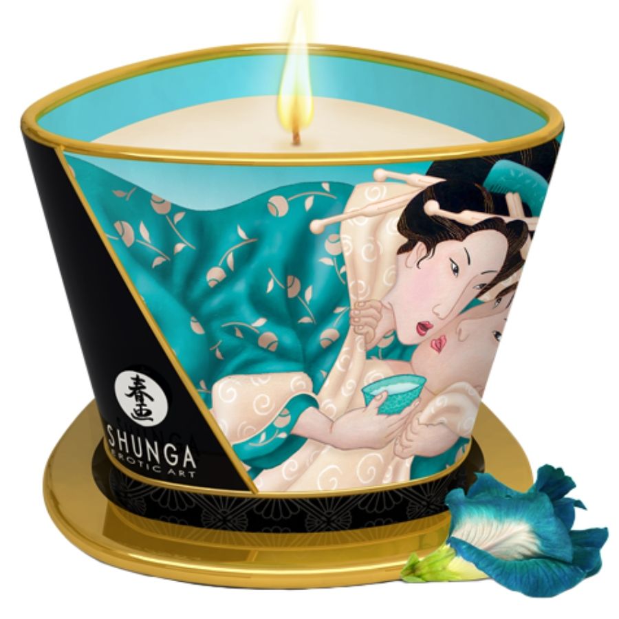 Shunga Island Blossoms Massage Candle 170 Ml | Niks.fi verkkokauppa