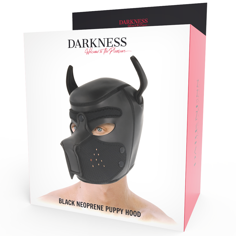 Darkness Neoprene Dog Mask With Removable Muzzle L | Niks.fi verkkokauppa