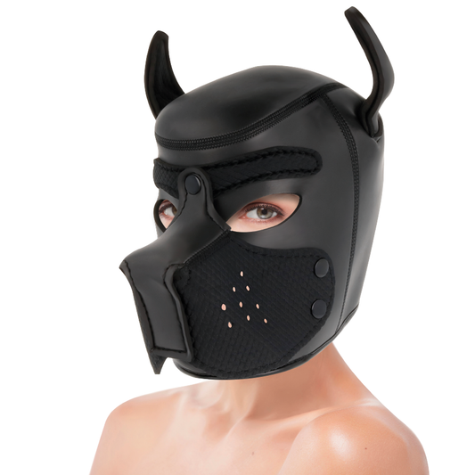 Darkness Neoprene Dog Mask With Removable Muzzle L | Niks.fi verkkokauppa