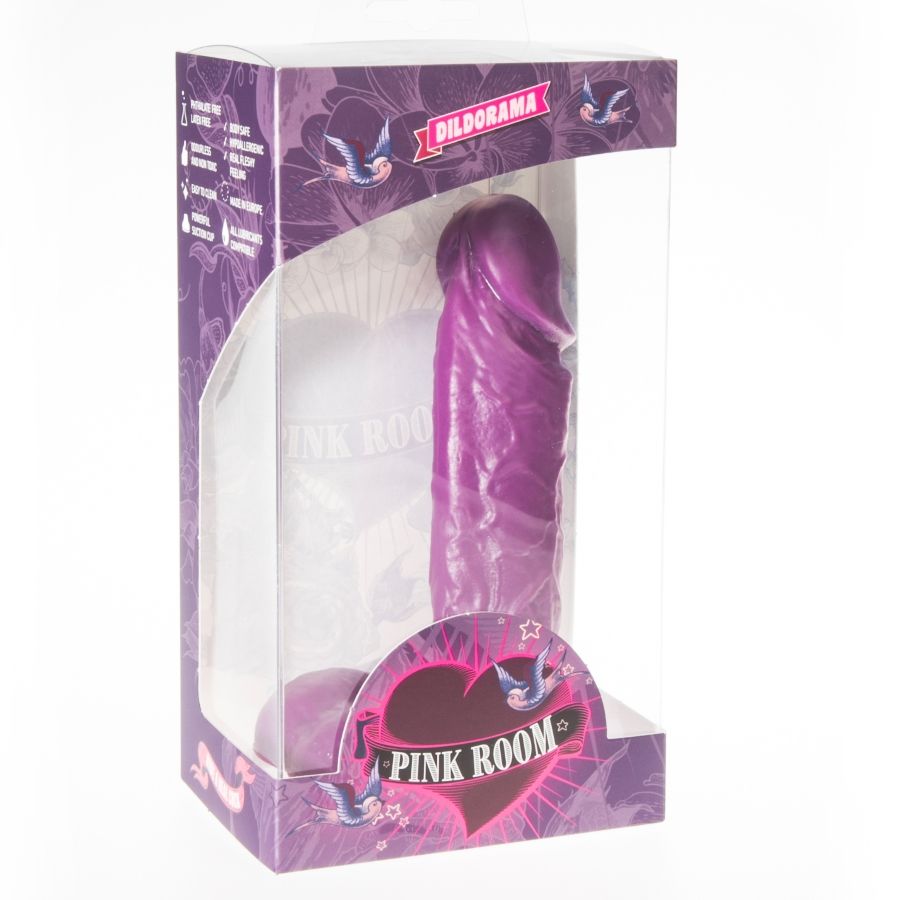 Pink Room Amadeo Realistic Dildo Purple 15.5 Cm | Niks.fi verkkokauppa