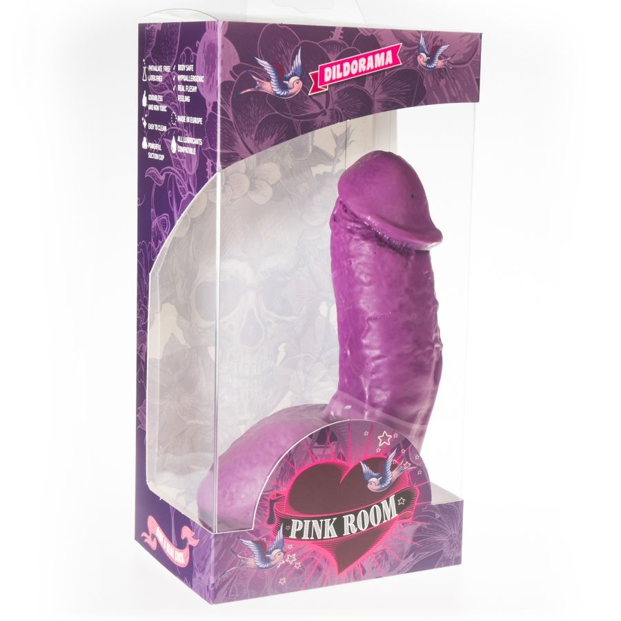 Pink Room Elian Realistic Dildo Purple 17.5 Cm | Niks.fi verkkokauppa