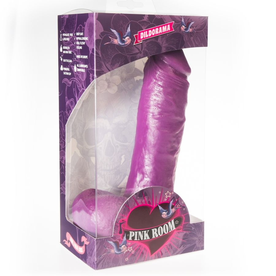 Pink Room Anton Realistic Dildo Purple 21.5 Cm | Niks.fi verkkokauppa