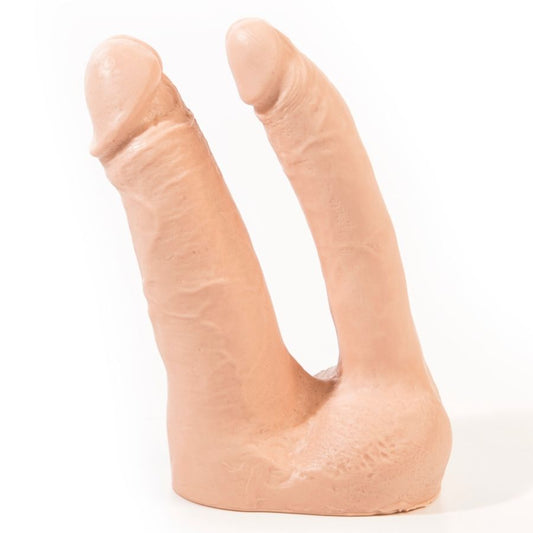 Pink Room Arthus Realistic Double Dildo Flesh 17Cm/15.5Cm | Niks.fi verkkokauppa