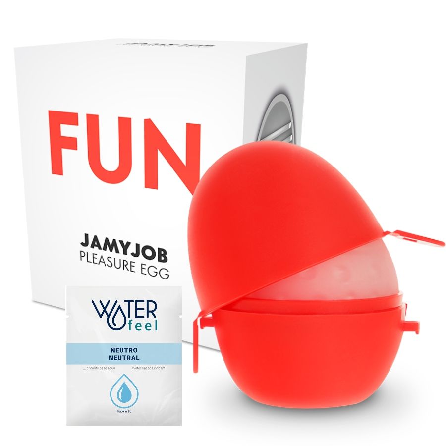 Jamyjob Egg Masturbator Red Edition Discrett | Niks.fi verkkokauppa