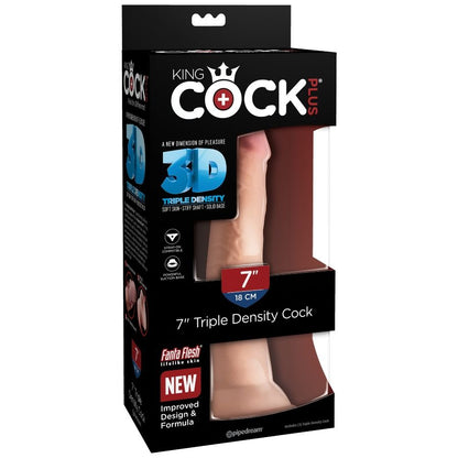 King Cock Triple Density Dildo 18 Cm | Niks.fi verkkokauppa