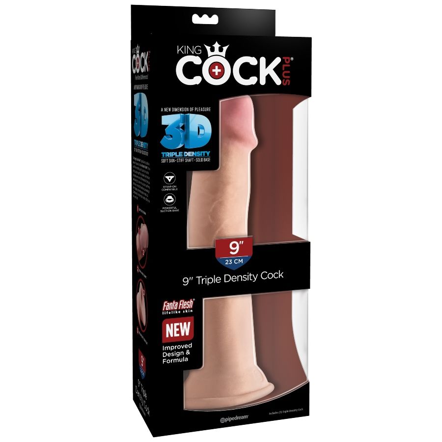 King Cock Triple Density Dildo 23 Cm | Niks.fi verkkokauppa