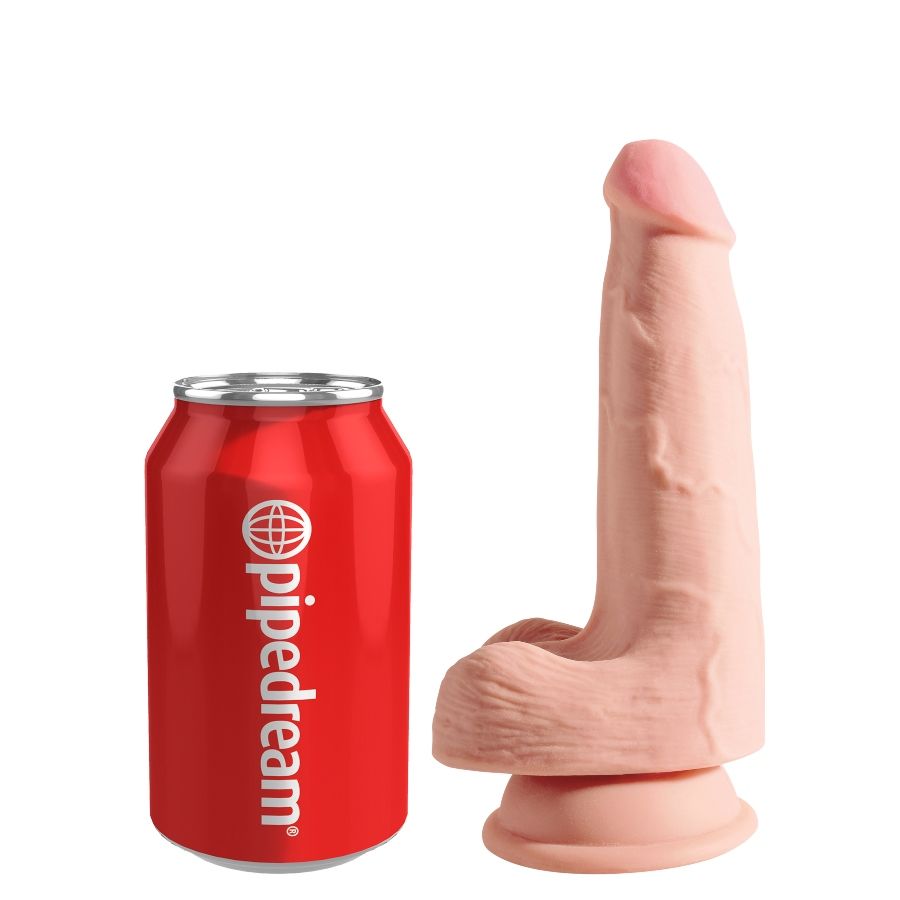 King Cock Triple Density Dildo 13 Cm With Testicles | Niks.fi verkkokauppa