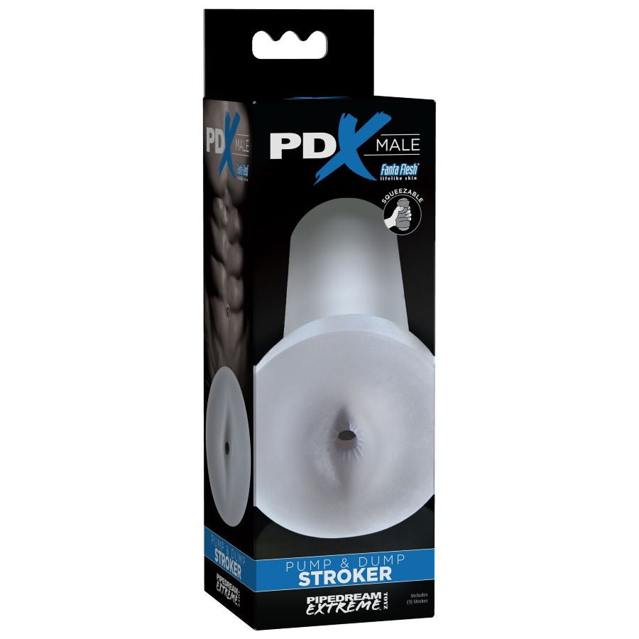 Pdx Male Pump And Dump Stroker Clear | Niks.fi verkkokauppa