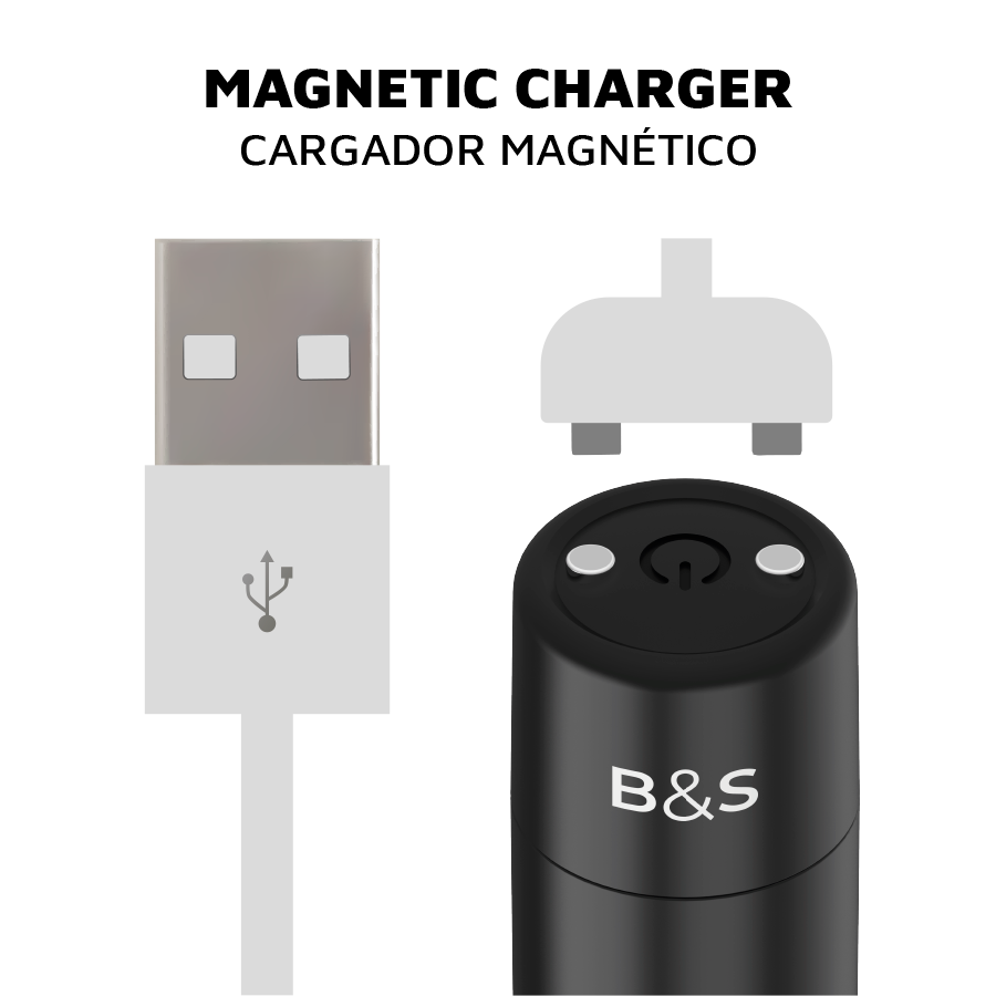 Black&Silver Kernex 2 Black Vibrating Magnetic Bullet | Niks.fi verkkokauppa