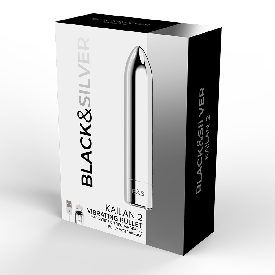 Black&Silver Kailan 2 Silver Vibrating Magnetic Bullet | Niks.fi verkkokauppa