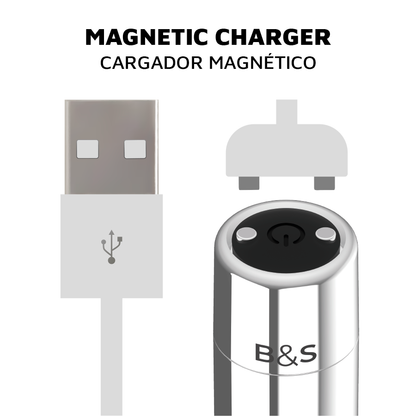 Black&Silver Kailan 2 Silver Vibrating Magnetic Bullet | Niks.fi verkkokauppa