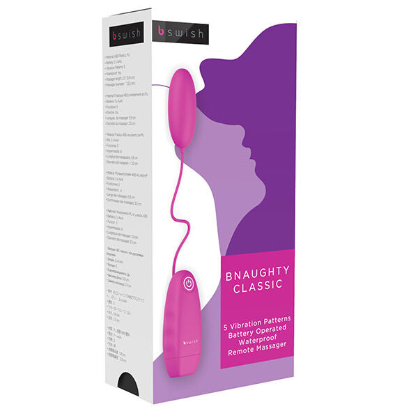 B Swish Bnaughty Classic Vibrating Bullet Cerise | Niks.fi verkkokauppa