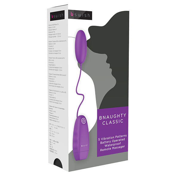 B Swish Bnaughty Classic Vibrating Bullet Purple | Niks.fi verkkokauppa