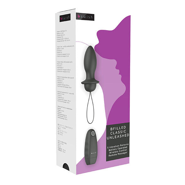 B Swish Bfilled Classic Vibrating Plug Black | Niks.fi verkkokauppa