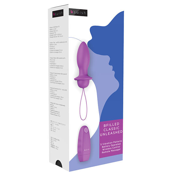 B Swish Bfilled Classic Vibrating Plug Orchid | Niks.fi verkkokauppa