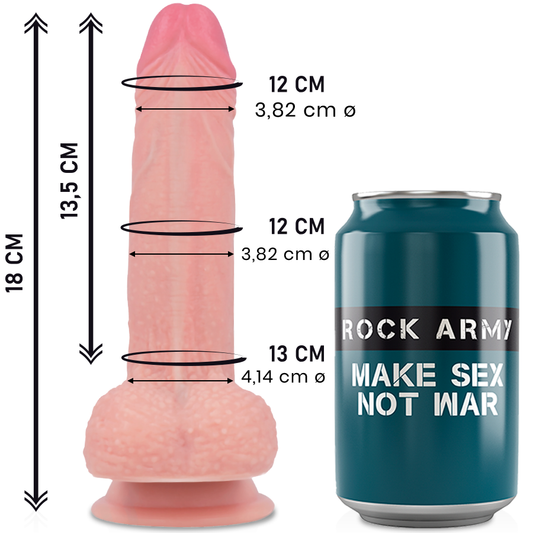 Rockarmy Liquid Silicone Premium Mustang Realistic 18 Cm -O 4.14 Cm | Niks.fi verkkokauppa
