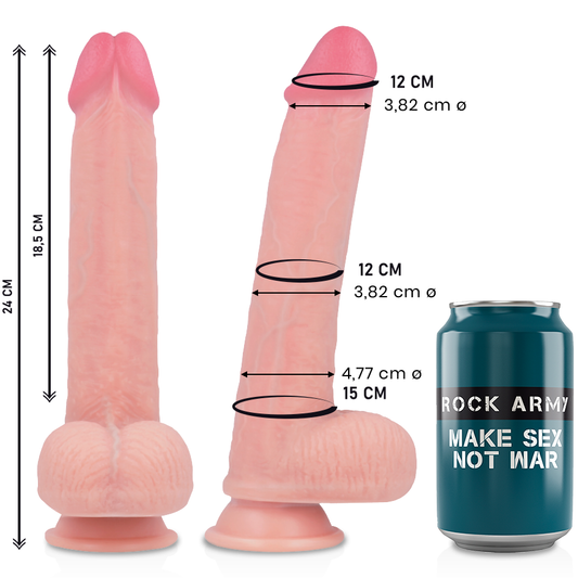 Rockarmy Liquid Silicone Premium Kingcobra Realistic 24 Cm -O 4.77 Cm | Niks.fi verkkokauppa