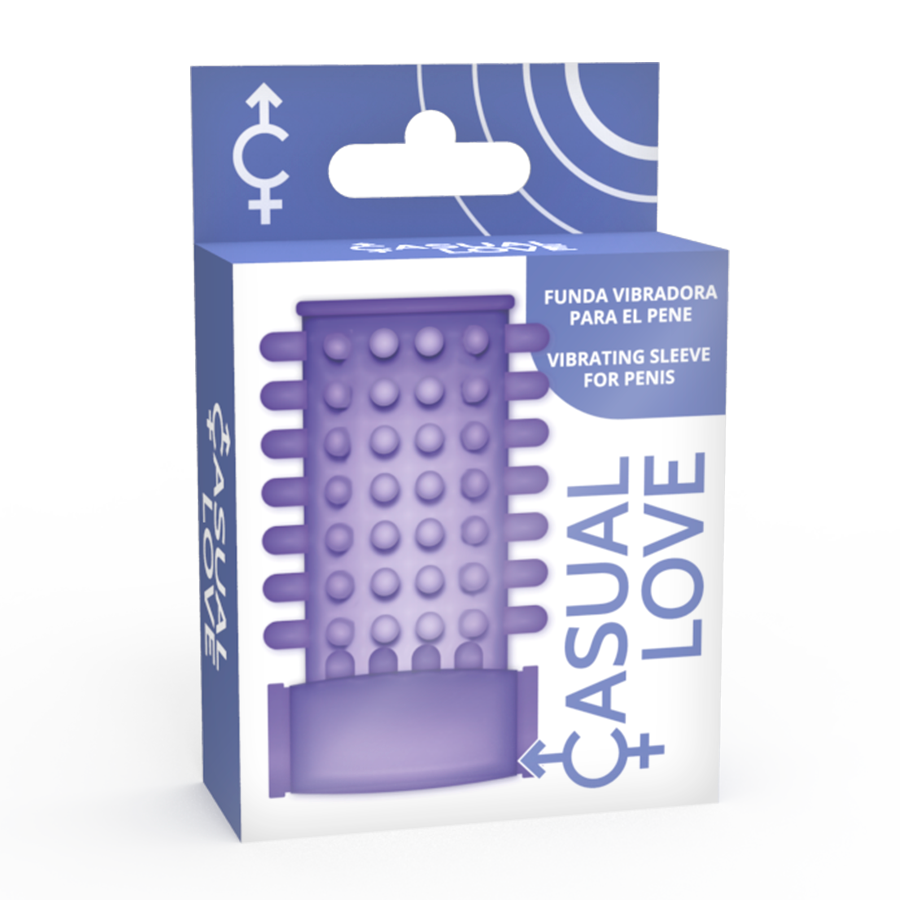 Casual Love Ring Vibrating Sleeve Purple | Niks.fi verkkokauppa