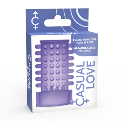 Casual Love Ring Vibrating Sleeve Purple | Niks.fi verkkokauppa