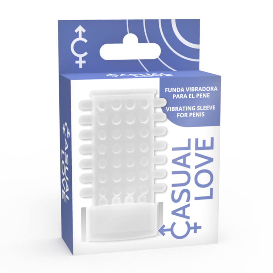 Casual Love Ring Vibrating Sleeve Transparent | Niks.fi verkkokauppa