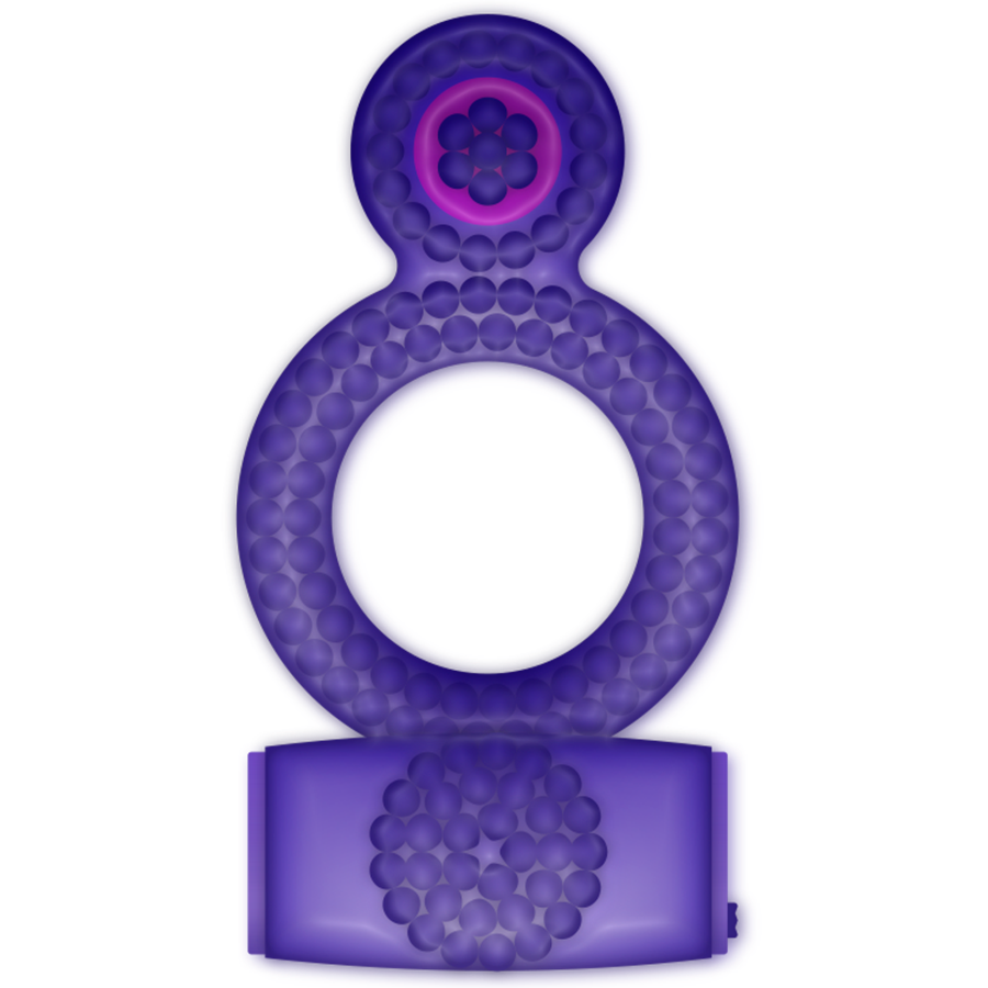 Casual Love Ring Vibrating Double Pleasure Purple | Niks.fi verkkokauppa