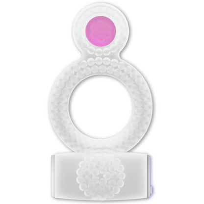 Casual Love Ring Vibrating Double Pleasure Transparent | Niks.fi verkkokauppa