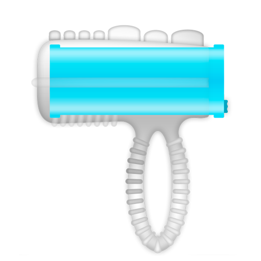 Casual Love Ring Tongue Vibrating Blue | Niks.fi verkkokauppa