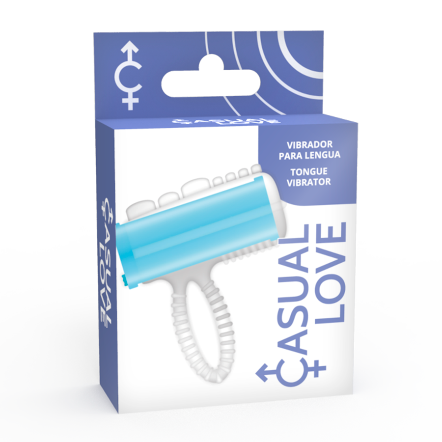Casual Love Ring Tongue Vibrating Blue | Niks.fi verkkokauppa