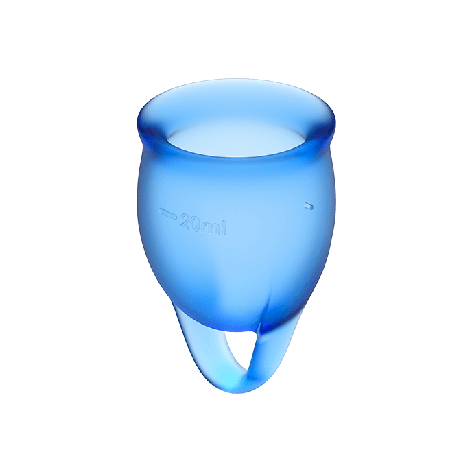Satisfyer Feel Confident Menstrual Cup Dark Blue 15+20Ml | Niks.fi verkkokauppa