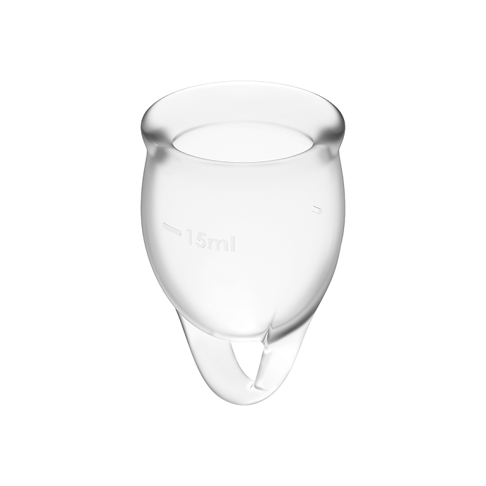 Satisfyer Feel Confident Menstrual Cup Clear 15+20Ml | Niks.fi verkkokauppa