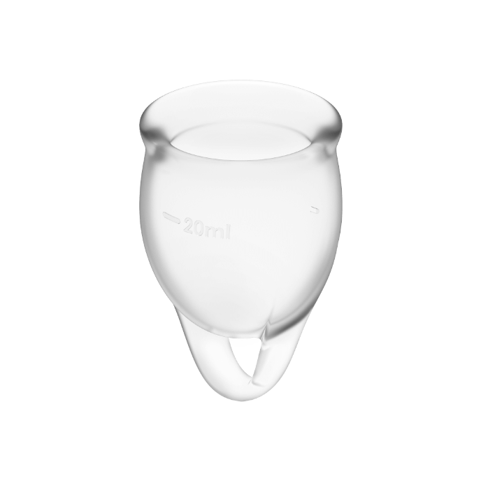 Satisfyer Feel Confident Menstrual Cup Clear 15+20Ml | Niks.fi verkkokauppa