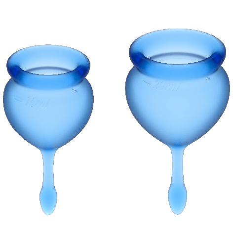 Satisfyer Feel Good Menstrual Cup Dark Blue 15+20Ml | Niks.fi verkkokauppa