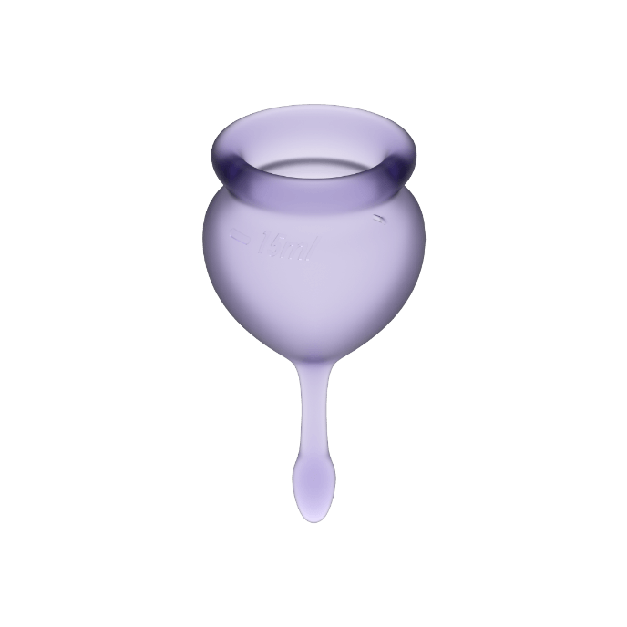 Satisfyer Feel Good Menstrual Cup Purple 15+20Ml | Niks.fi verkkokauppa