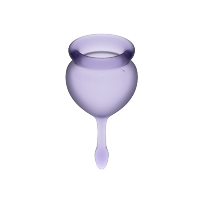 Satisfyer Feel Good Menstrual Cup Purple 15+20Ml | Niks.fi verkkokauppa