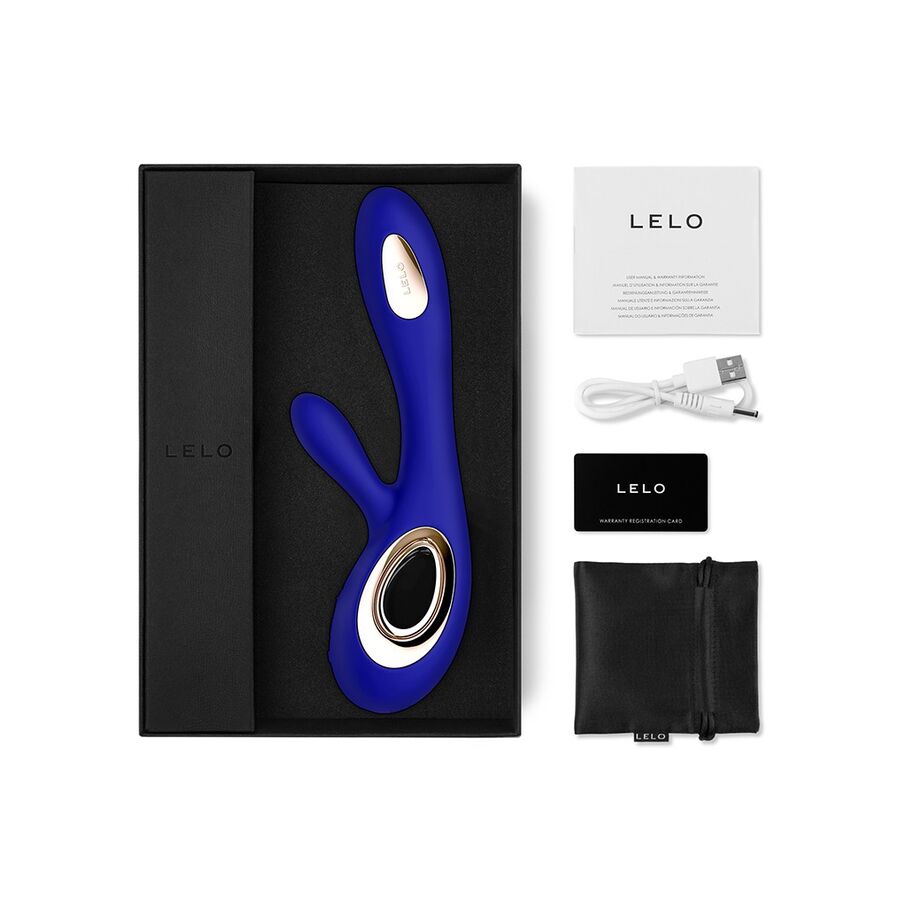 Lelo Soraya Wave Vibrator Rabbit Midnight Blue | Niks.fi verkkokauppa