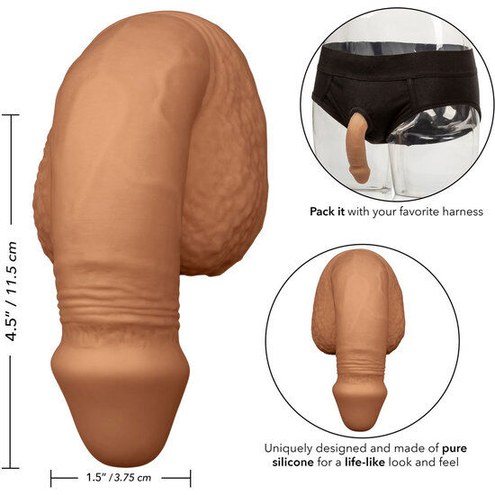Calexotics Silicone Packing Penis 12.75 Cm Caramel | Niks.fi verkkokauppa