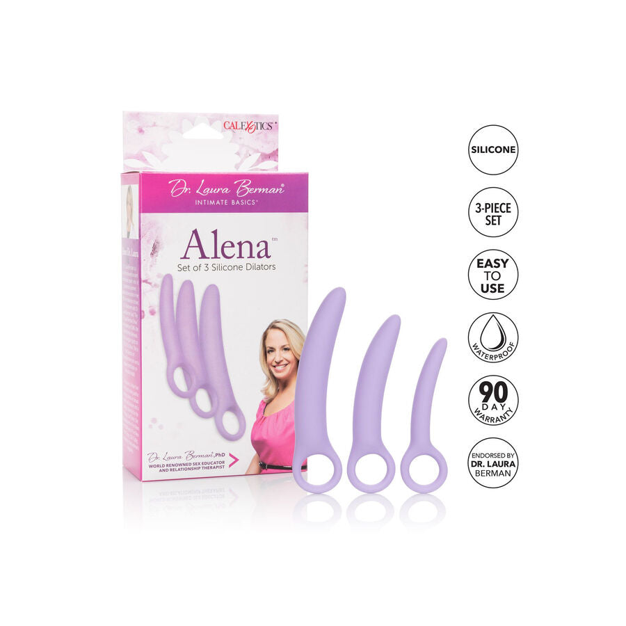 Calexotics Dr Laura Berman Alena Set Of 3 Silicone Dilators | Niks.fi verkkokauppa