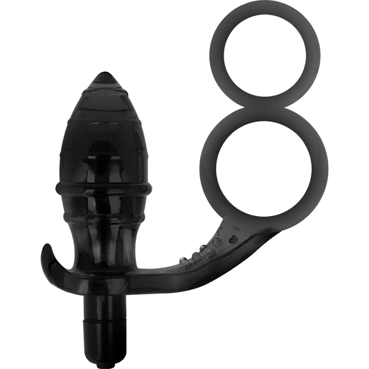 Addicted Toys Anal Plug With Double Black Ring | Niks.fi verkkokauppa