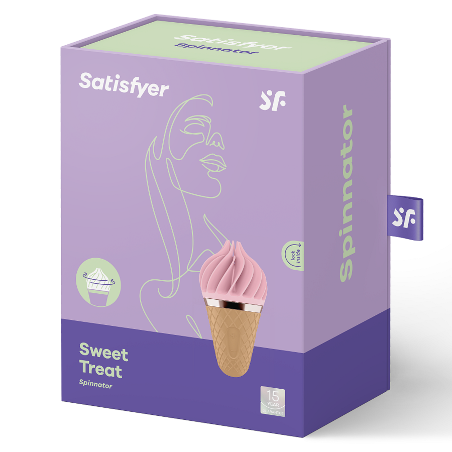 Satisfyer Sweet Treat Spinnator Brown & Pink | Niks.fi verkkokauppa