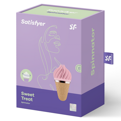 Satisfyer Sweet Treat Spinnator Brown & Pink | Niks.fi verkkokauppa