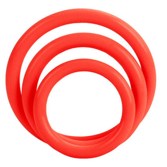 Calexotics Tri-Rings Set Red | Niks.fi verkkokauppa