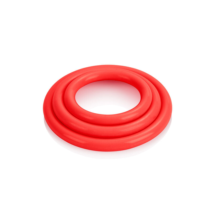 Calexotics Tri-Rings Set Red | Niks.fi verkkokauppa
